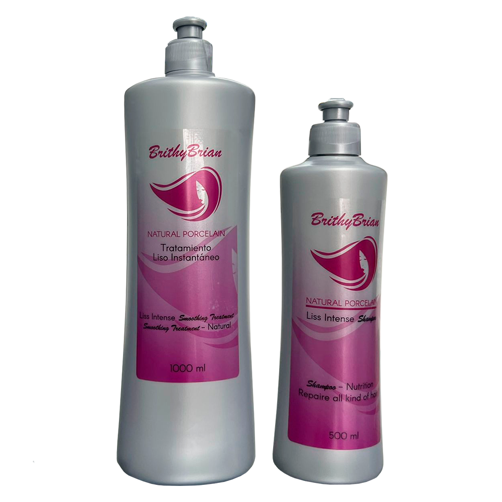 Liss intense Shampoo 500 ml +Liss intense Smoothing Treatment BrithyBrian(envase 1000 ml)